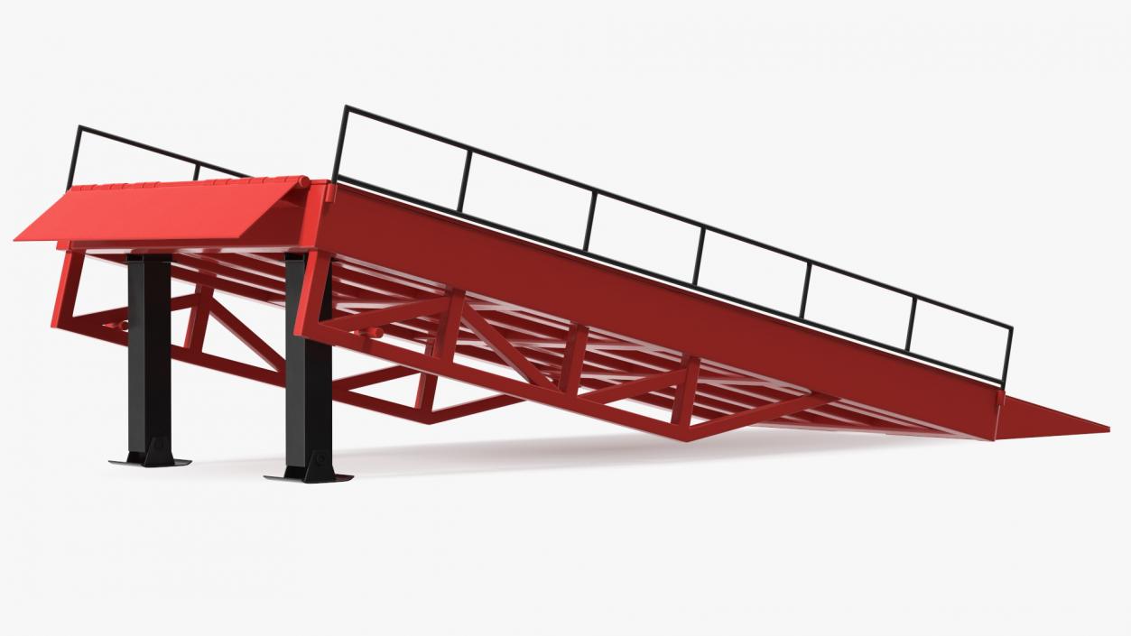 Portable Trailer Loading Ramp 3D model