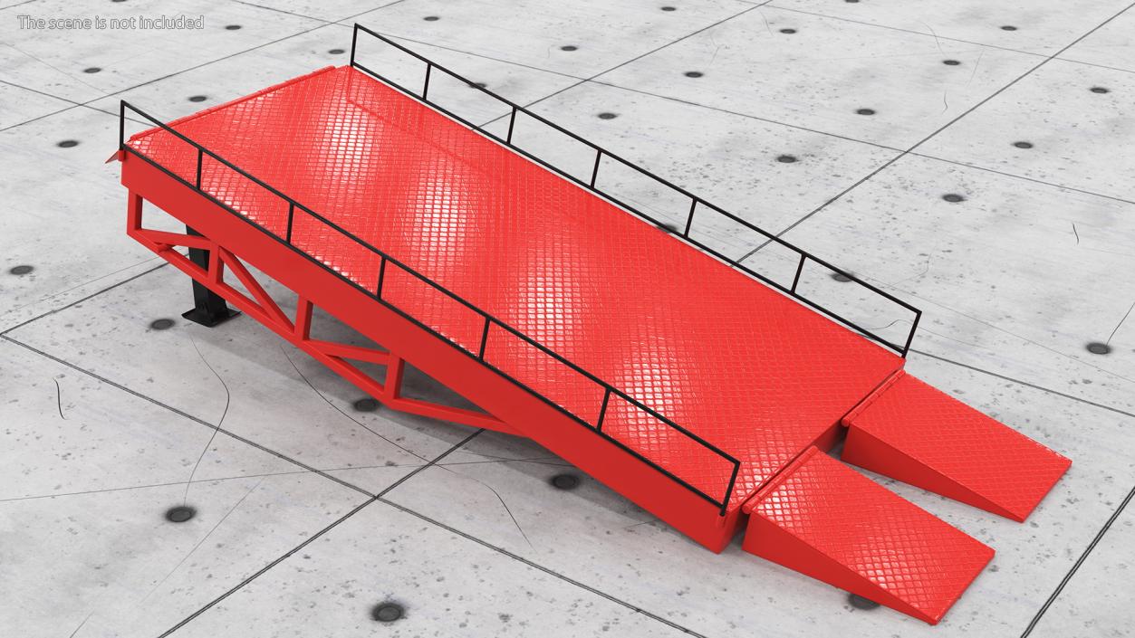 Portable Trailer Loading Ramp 3D model