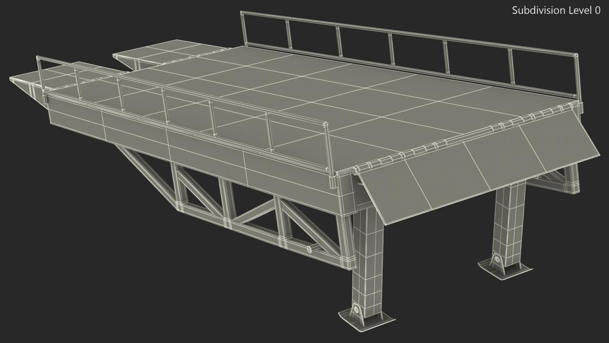 Portable Trailer Loading Ramp 3D model