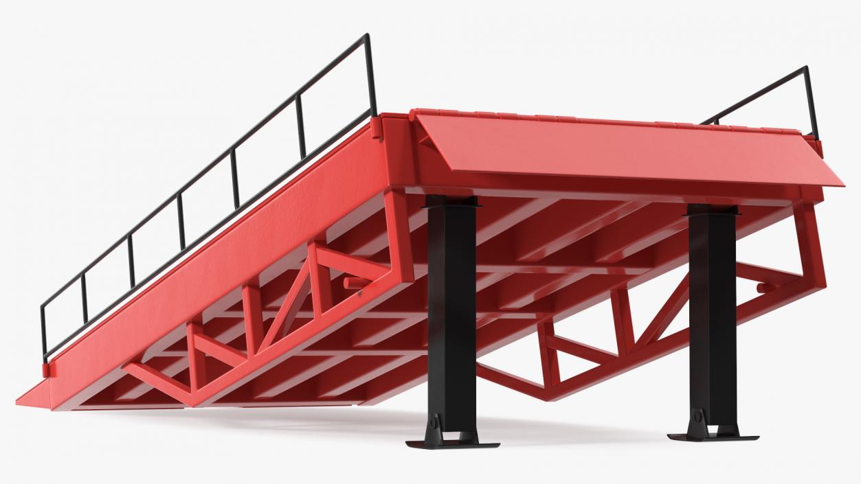 Portable Trailer Loading Ramp 3D model