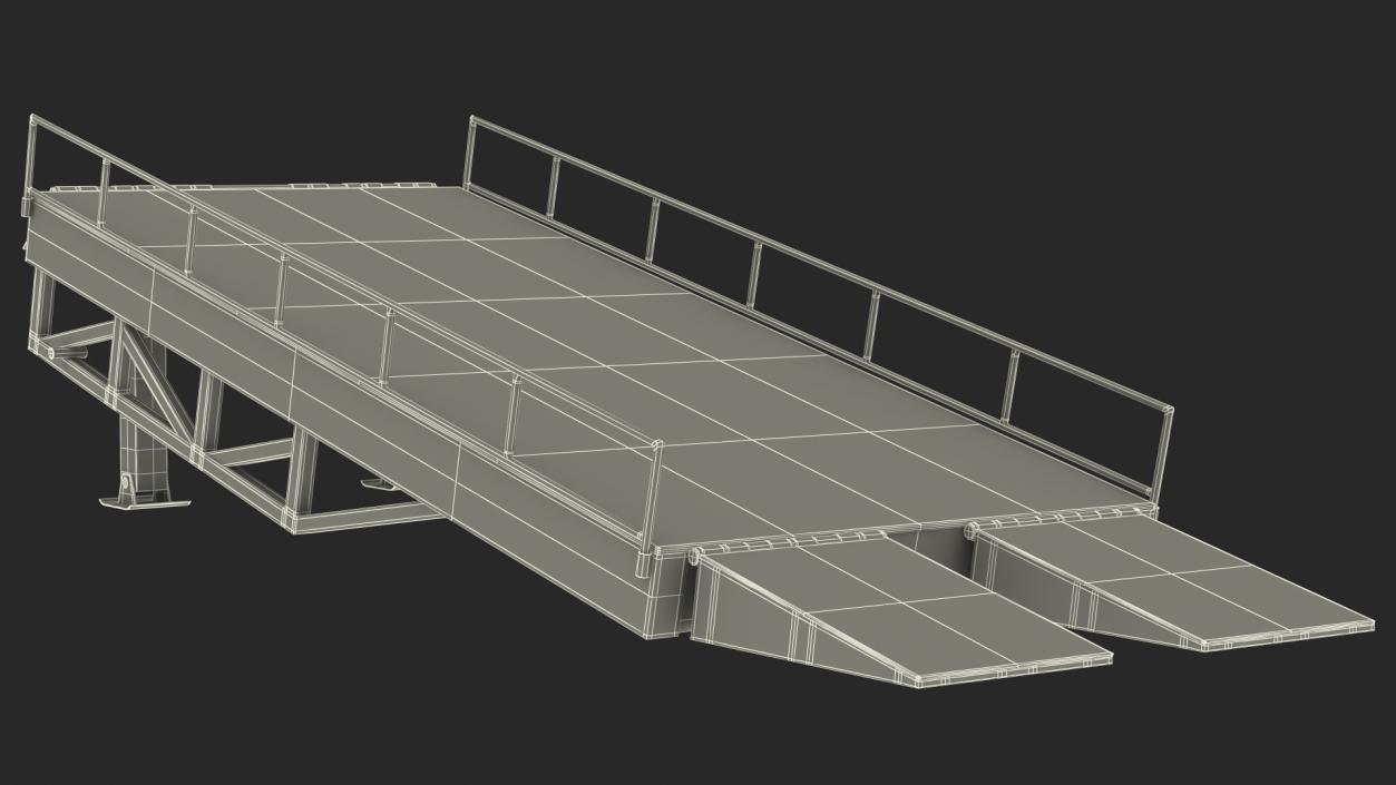 Portable Trailer Loading Ramp 3D model