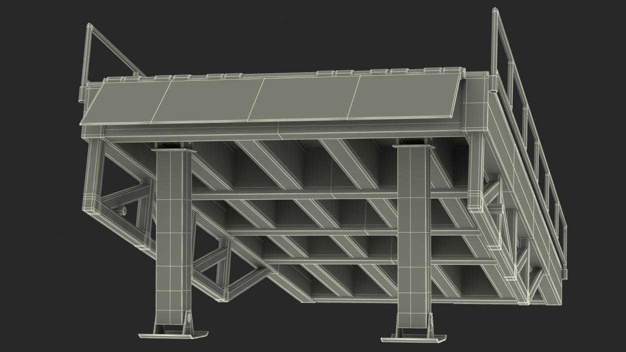 Portable Trailer Loading Ramp 3D model