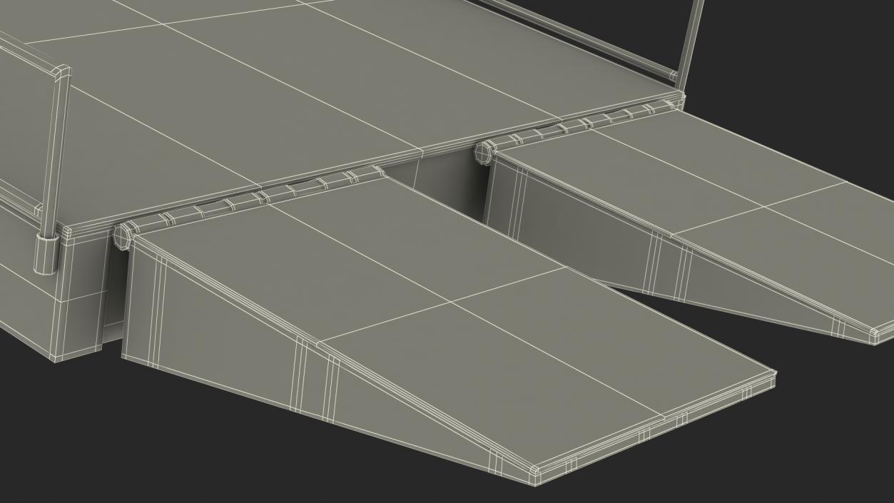 Portable Trailer Loading Ramp 3D model