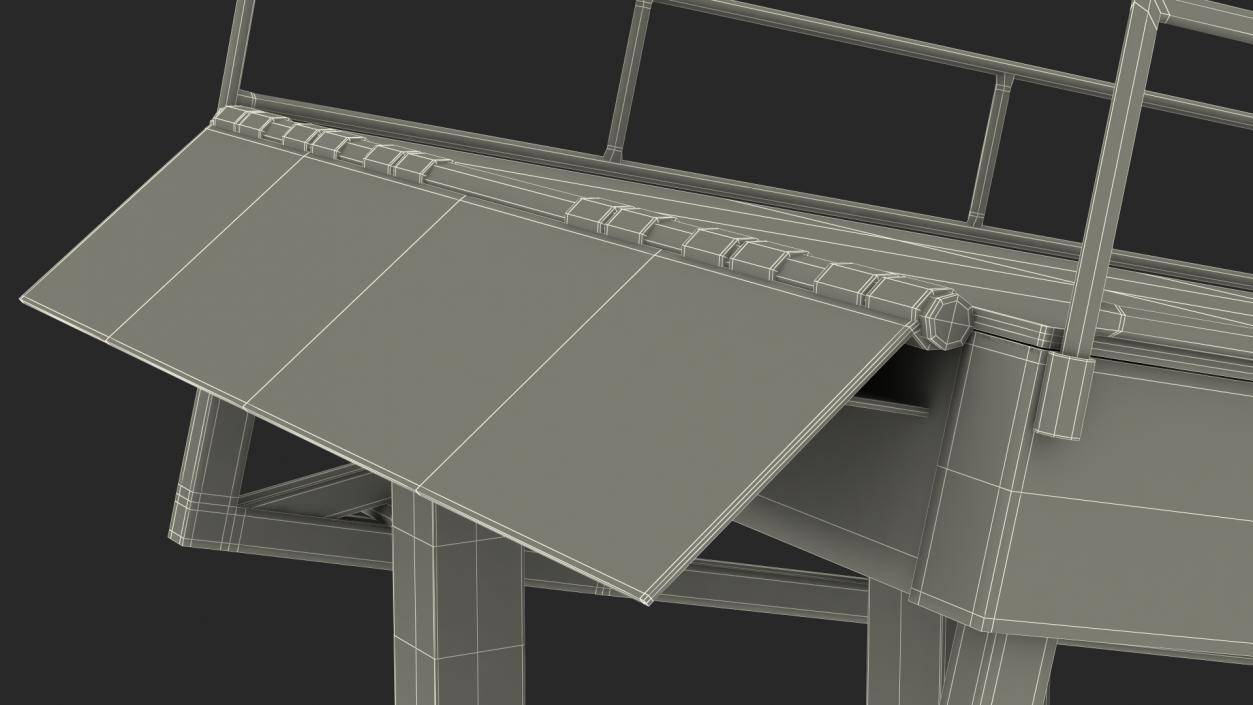 Portable Trailer Loading Ramp 3D model