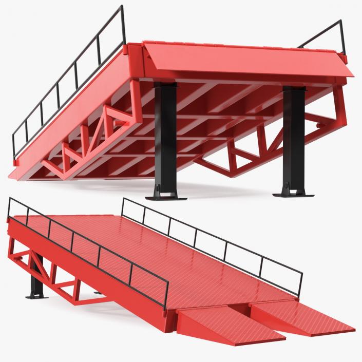 Portable Trailer Loading Ramp 3D model