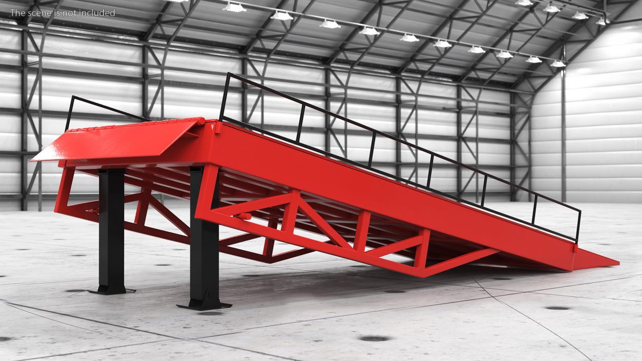 Portable Trailer Loading Ramp 3D model