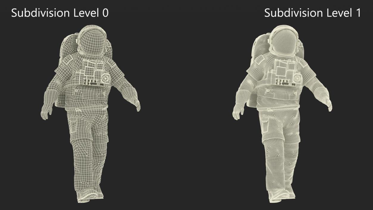 NASA Astronaut Suit with Backpack Rigged for Maya 3D model