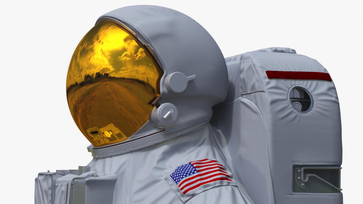 NASA Astronaut Suit with Backpack Rigged for Maya 3D model