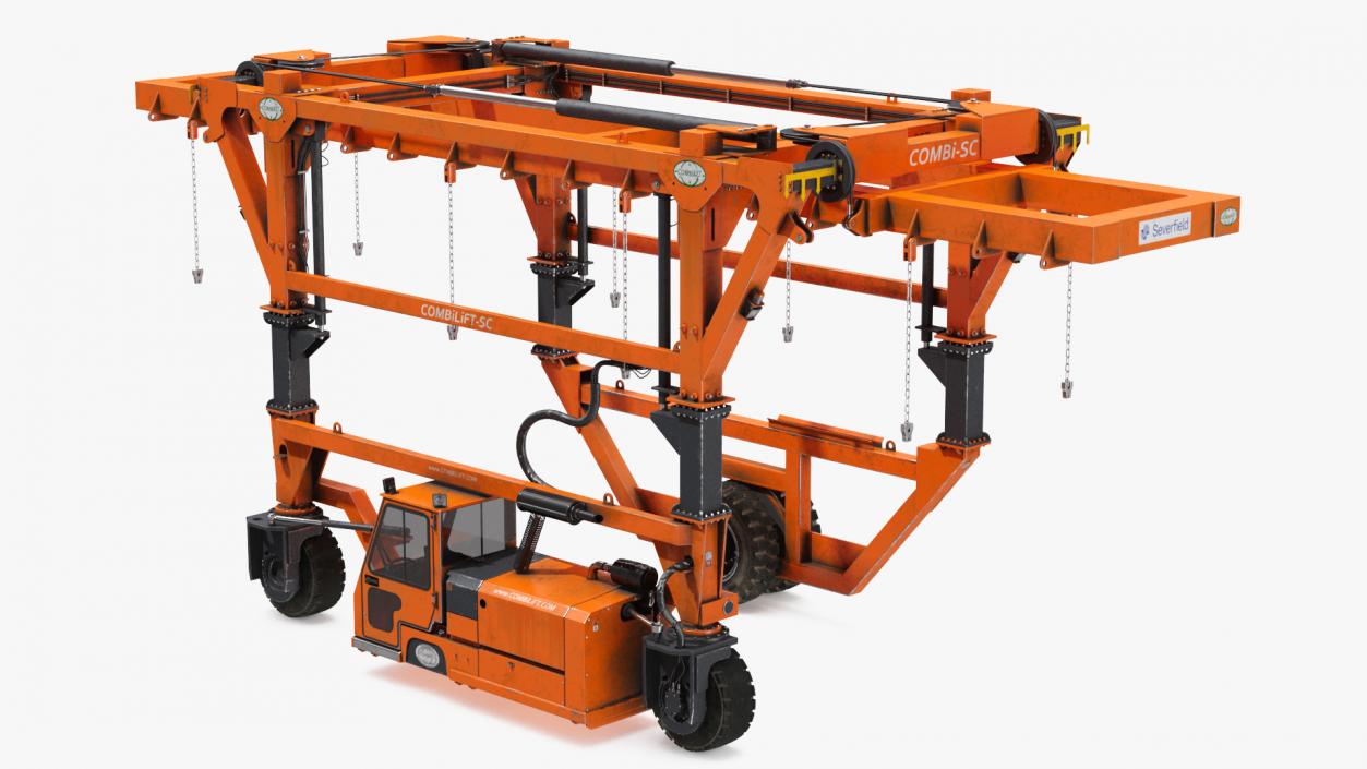 3D model Straddle Carrier Combilift SC Dirty