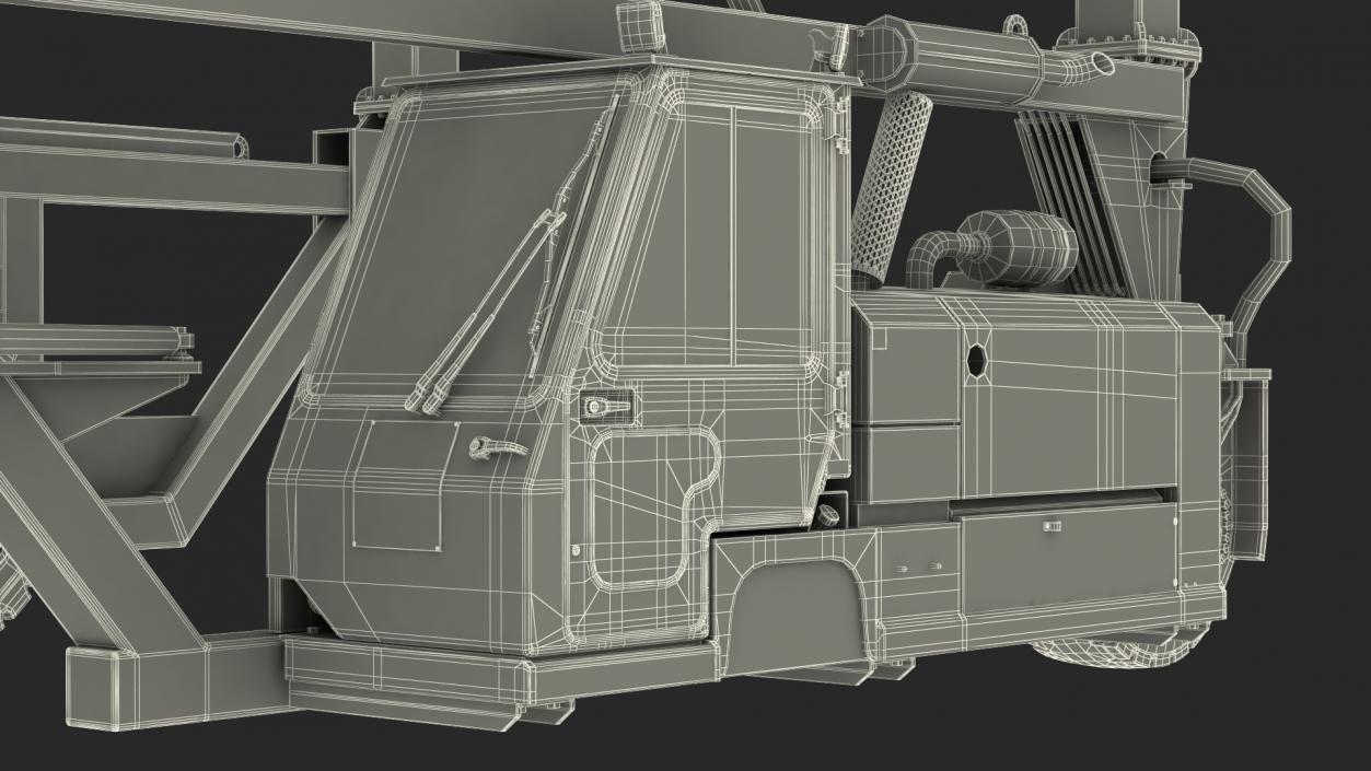 3D model Straddle Carrier Combilift SC Dirty