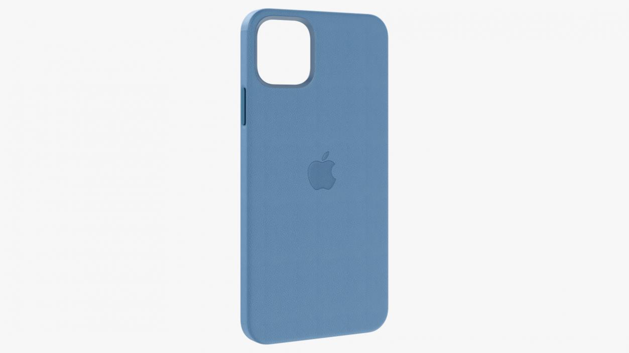 iPhone 12 Pro Max Leather Case Baltic Blue 3D