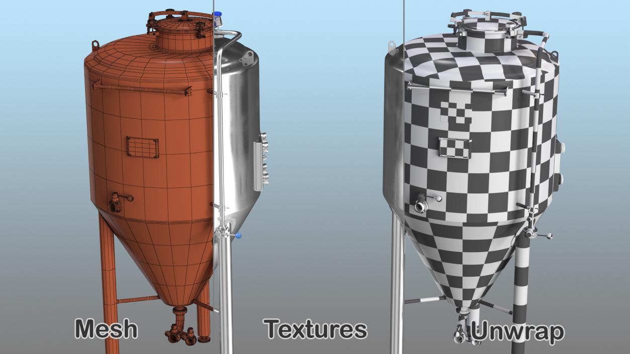 3D model Brewery Fermentation Tank