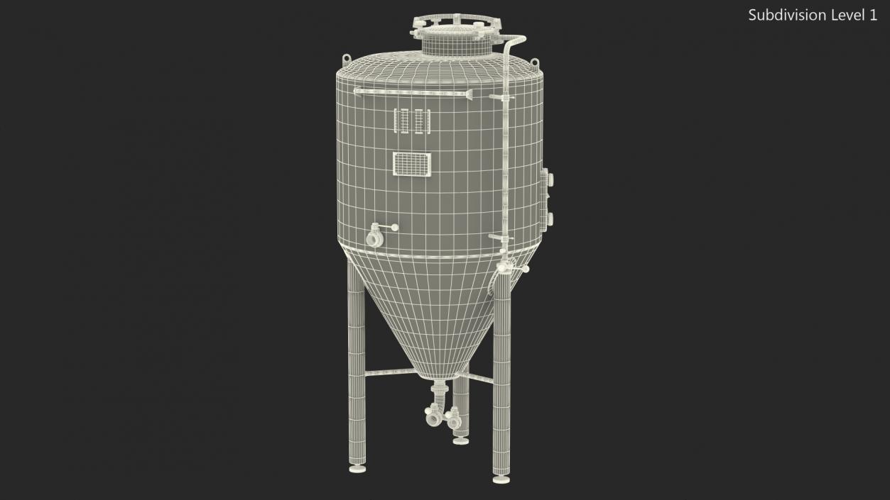 3D model Brewery Fermentation Tank