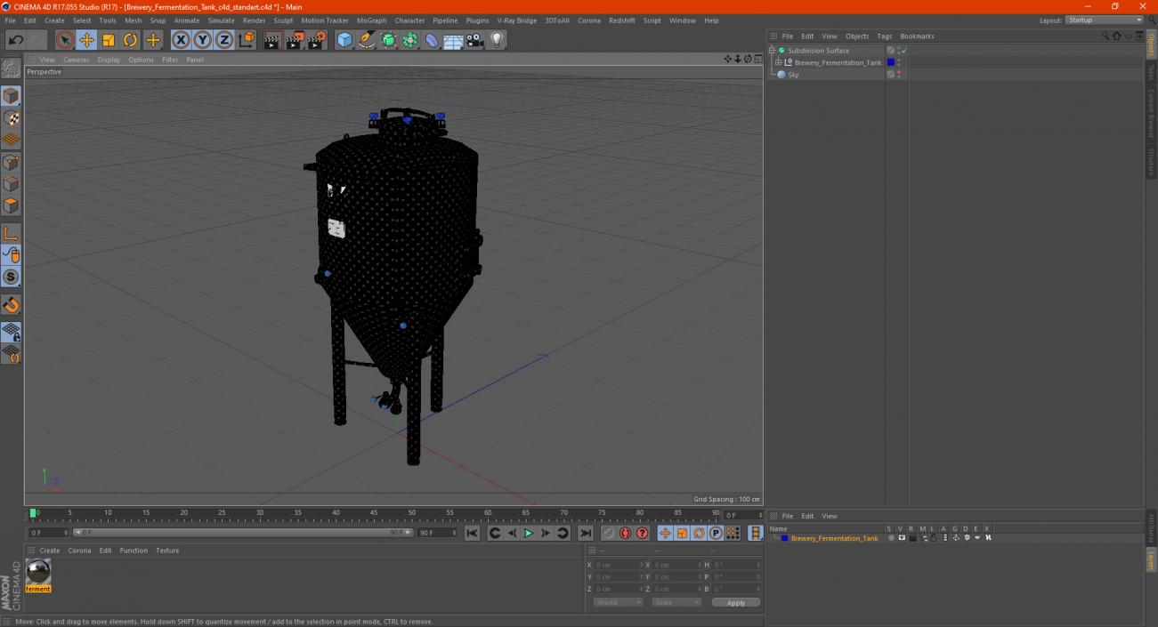 3D model Brewery Fermentation Tank