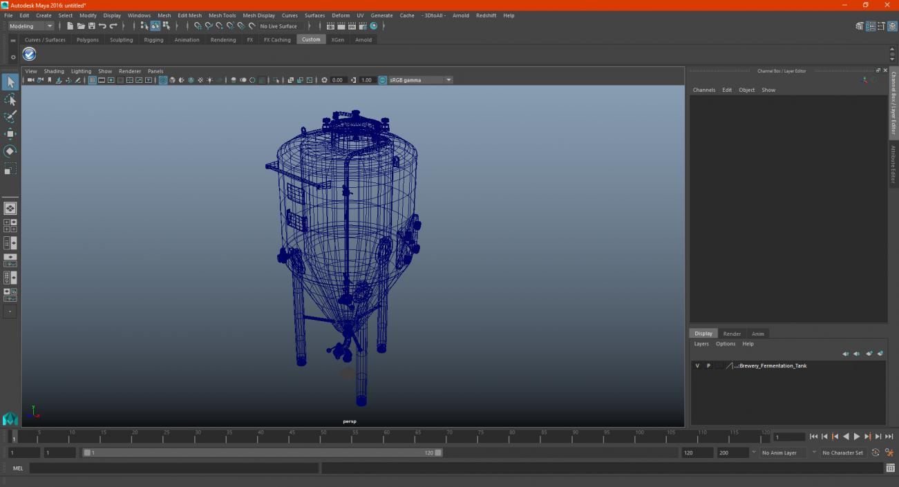 3D model Brewery Fermentation Tank