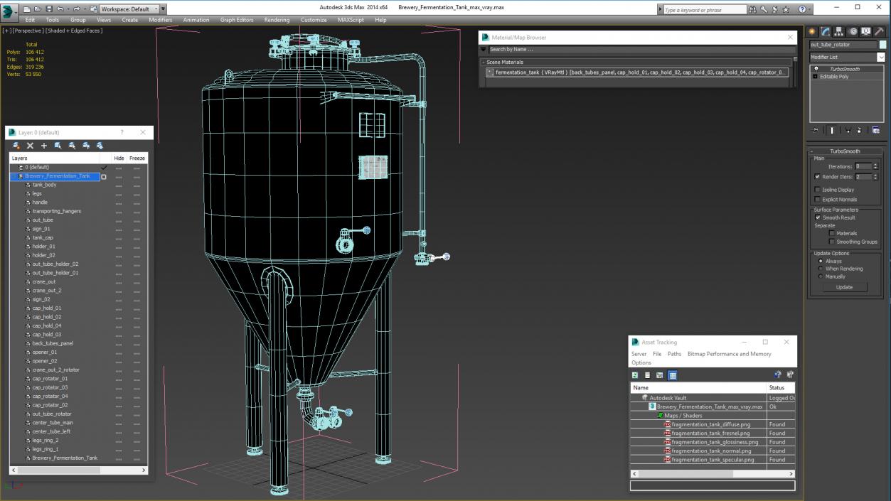 3D model Brewery Fermentation Tank