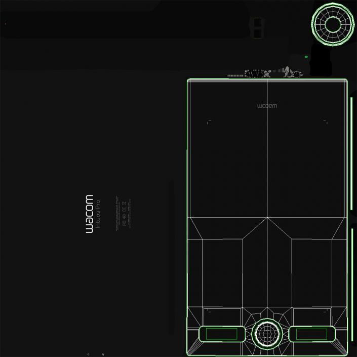 3D Wacom Intuos Pro Tablet model