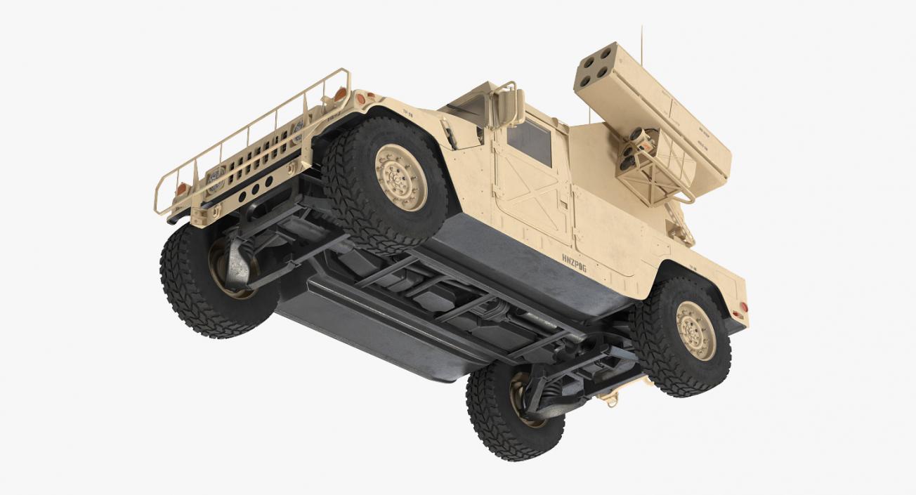 HMMWV M998 Equipped with Avenger Desert 3D model