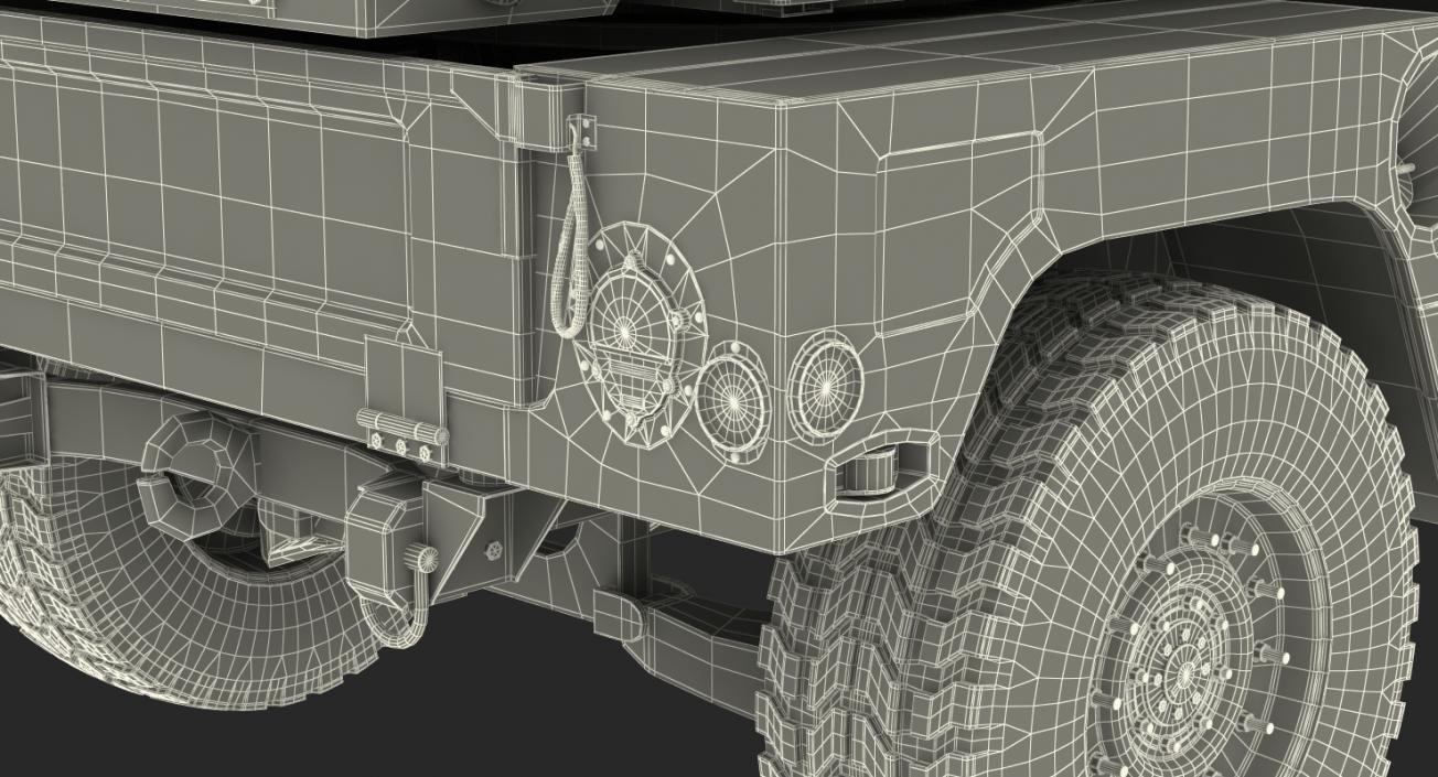 HMMWV M998 Equipped with Avenger Desert 3D model