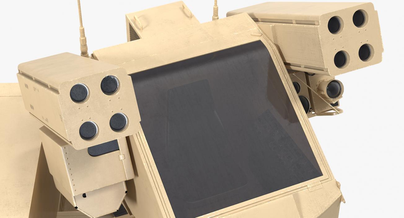 HMMWV M998 Equipped with Avenger Desert 3D model