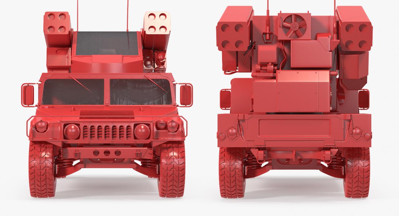 HMMWV M998 Equipped with Avenger Desert 3D model