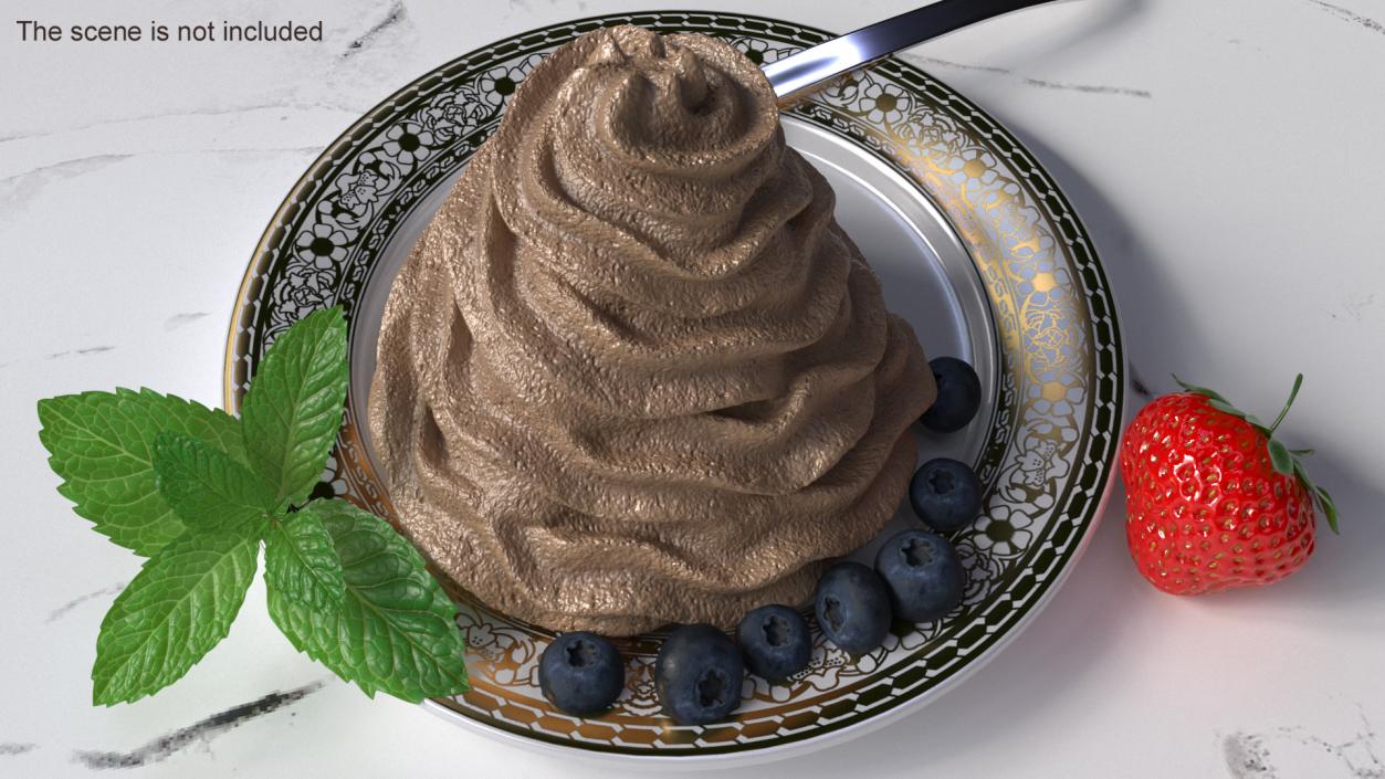 Nutella Whipped Cream for 3D Print 3D model