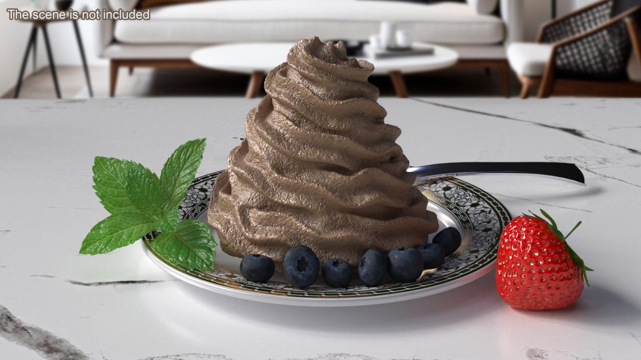 Nutella Whipped Cream for 3D Print 3D model