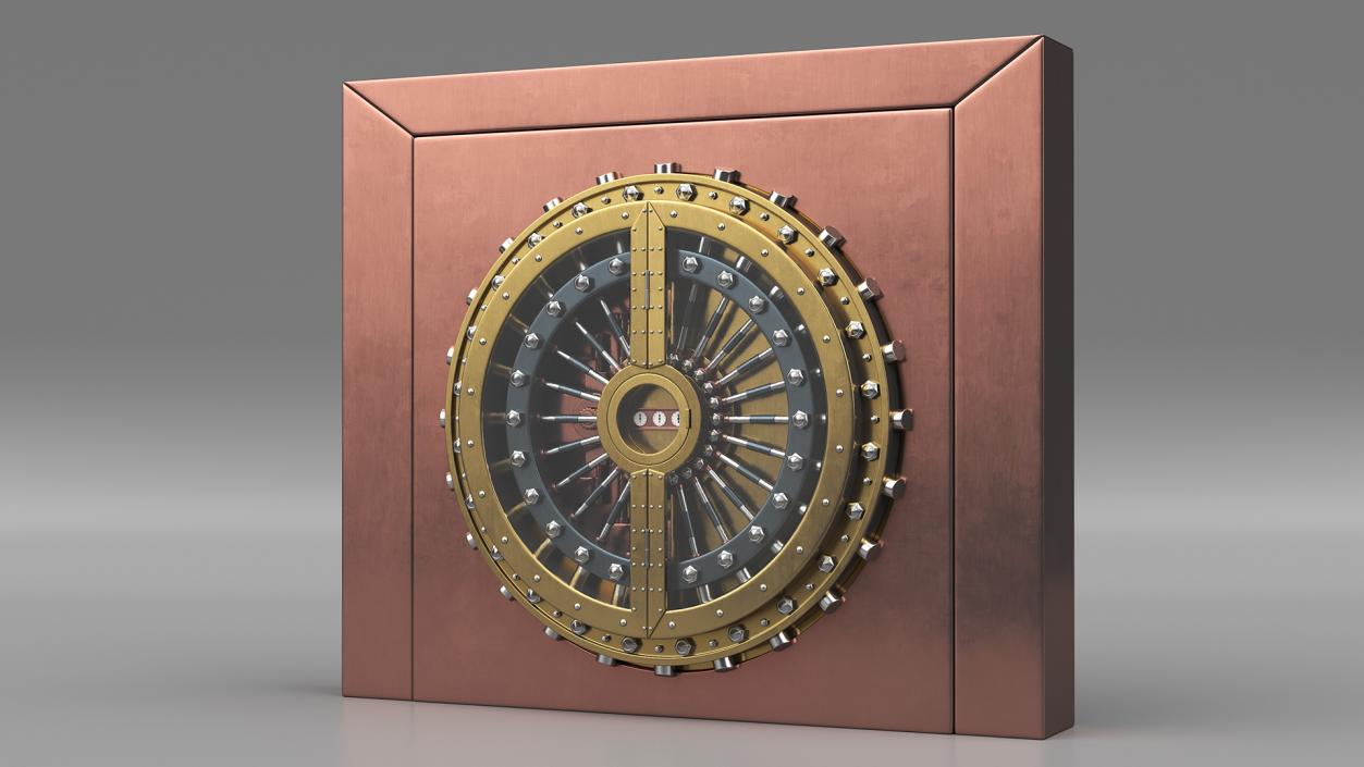 3D model Steampunk Bank Vault Door