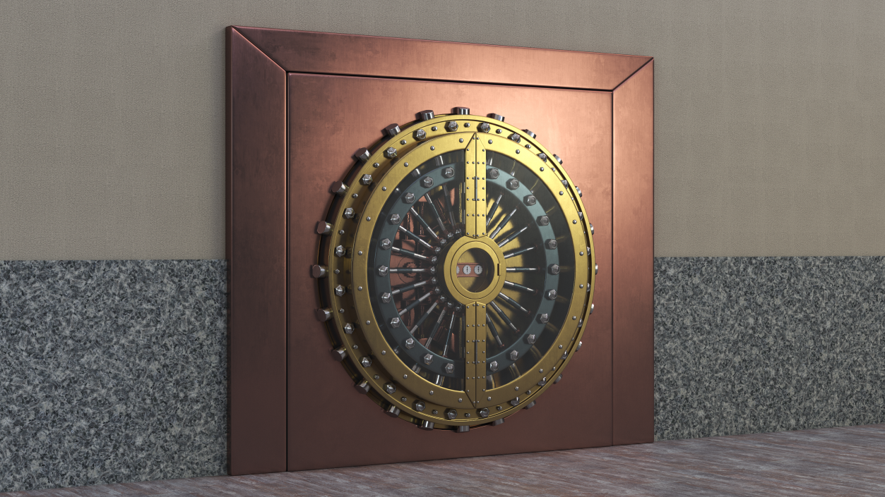 3D model Steampunk Bank Vault Door