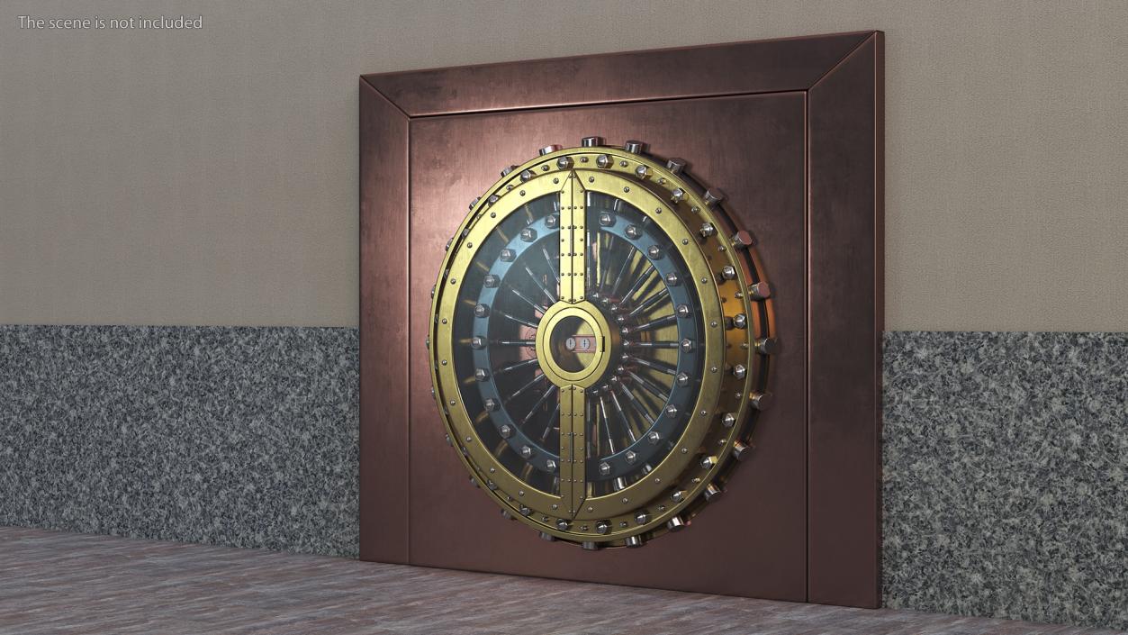 3D model Steampunk Bank Vault Door