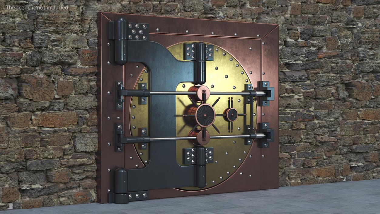 3D model Steampunk Bank Vault Door