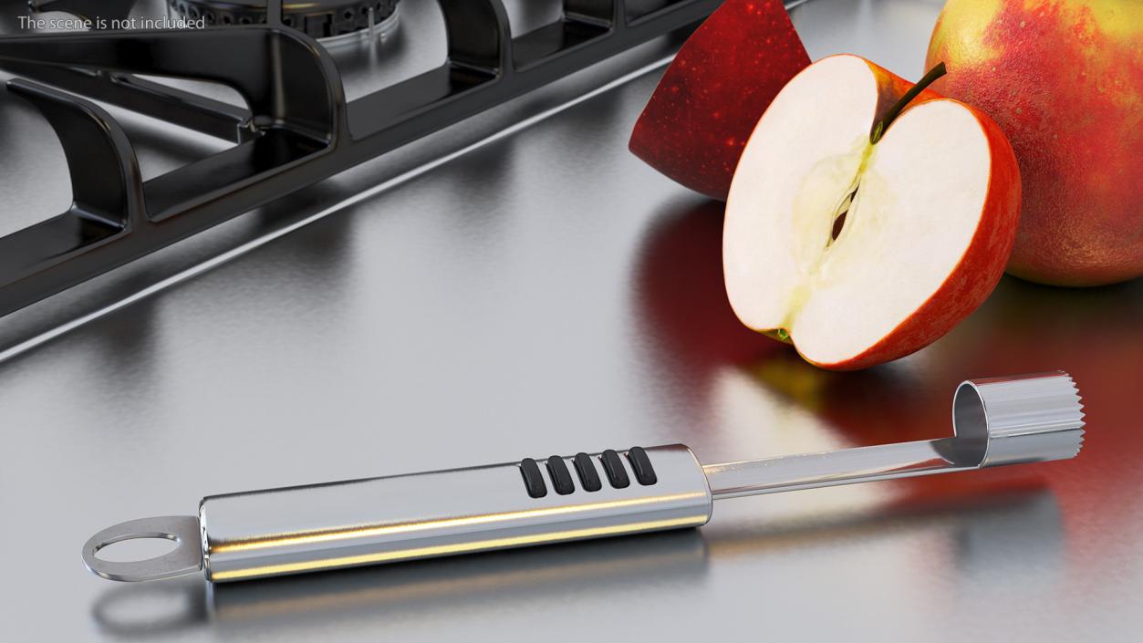 Stainless Steel Apple Core Remover 3D model