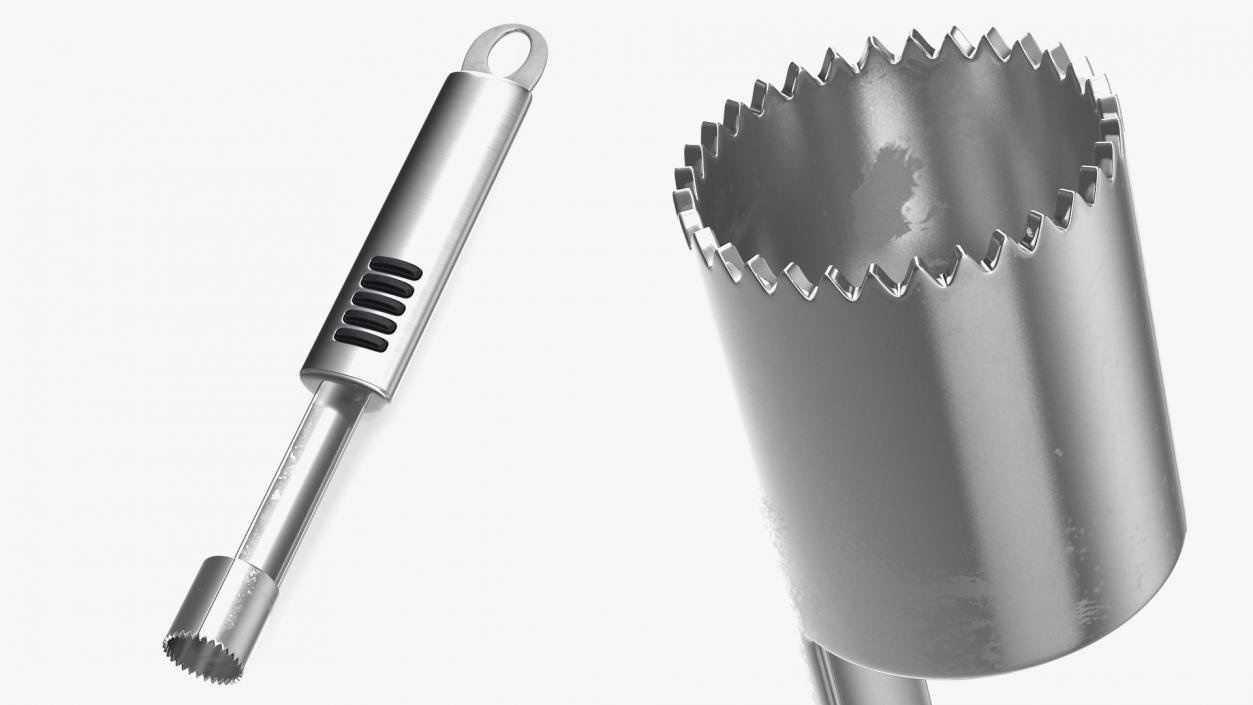 Stainless Steel Apple Core Remover 3D model