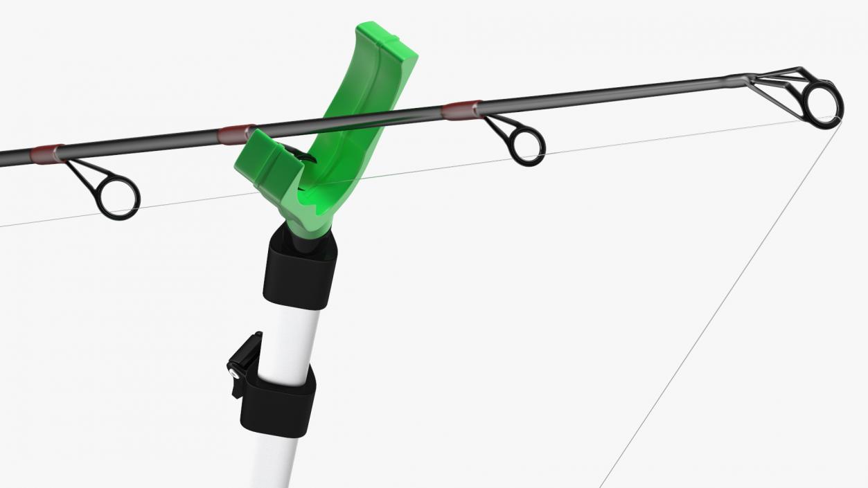 3D Fishing Pole on Rod Holder