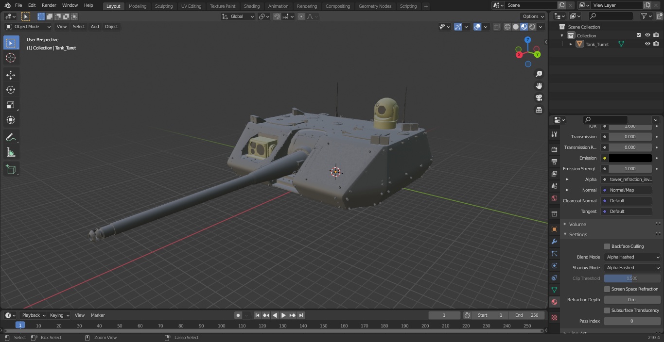 3D Tank Turret