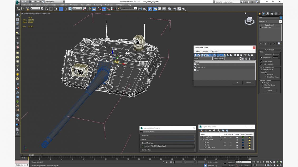 3D Tank Turret