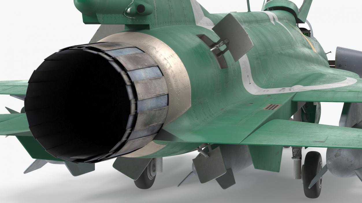 PAC JF-17 Thunder Green Livery with Armament 3D model