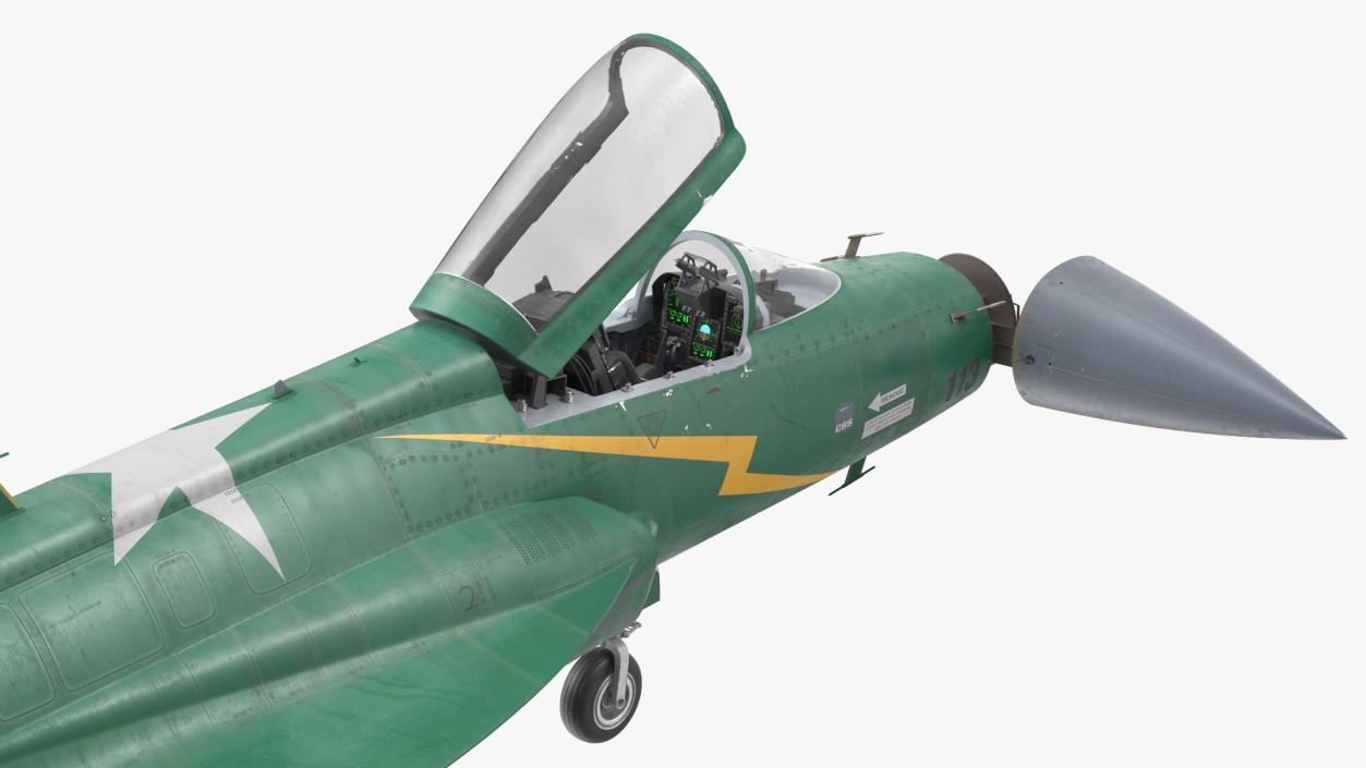 PAC JF-17 Thunder Green Livery with Armament 3D model