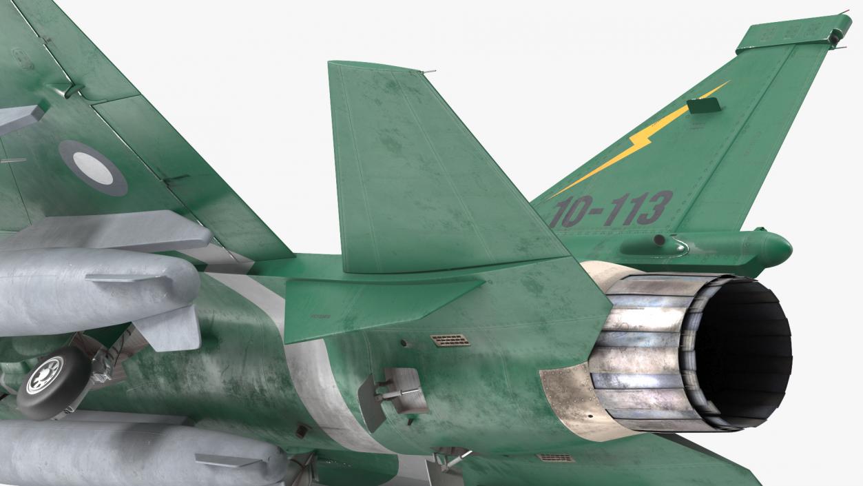 PAC JF-17 Thunder Green Livery with Armament 3D model