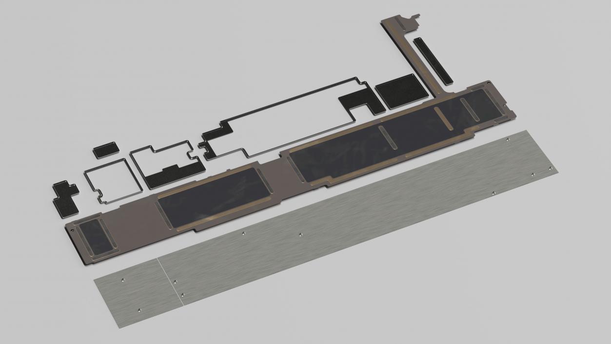 3D model 12 9 iPad Pro Motherboard