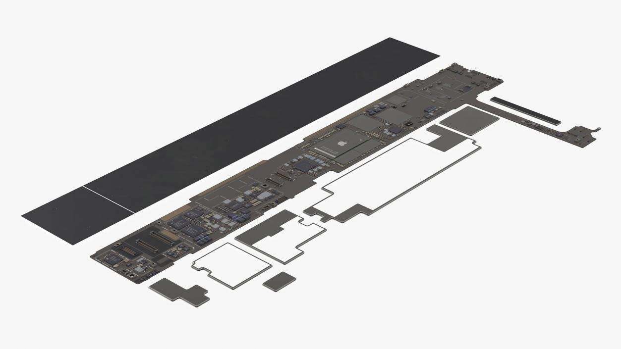 3D model 12 9 iPad Pro Motherboard