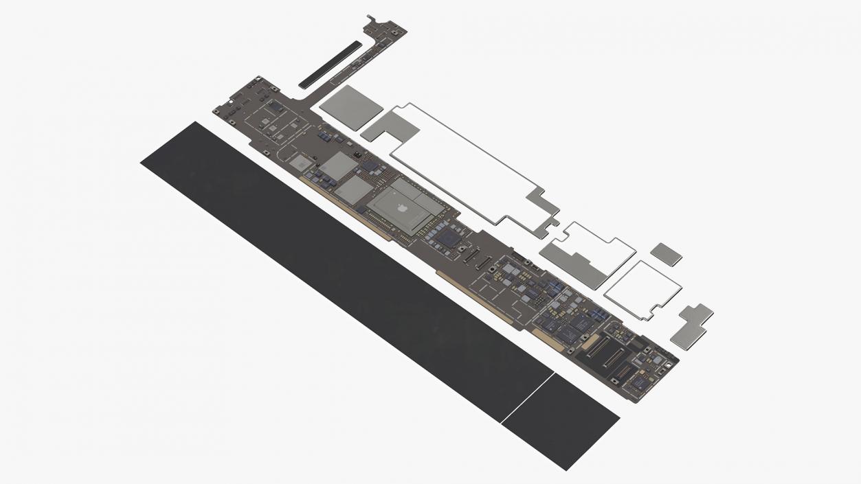 3D model 12 9 iPad Pro Motherboard