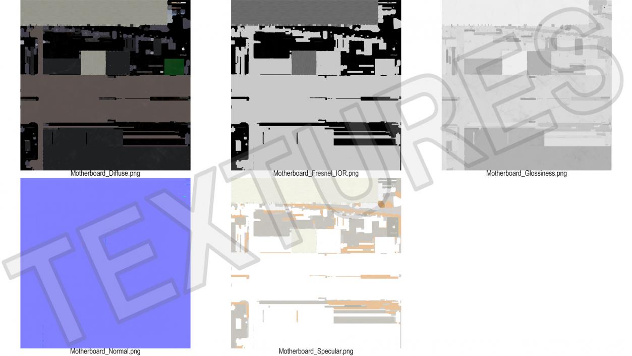 3D model 12 9 iPad Pro Motherboard