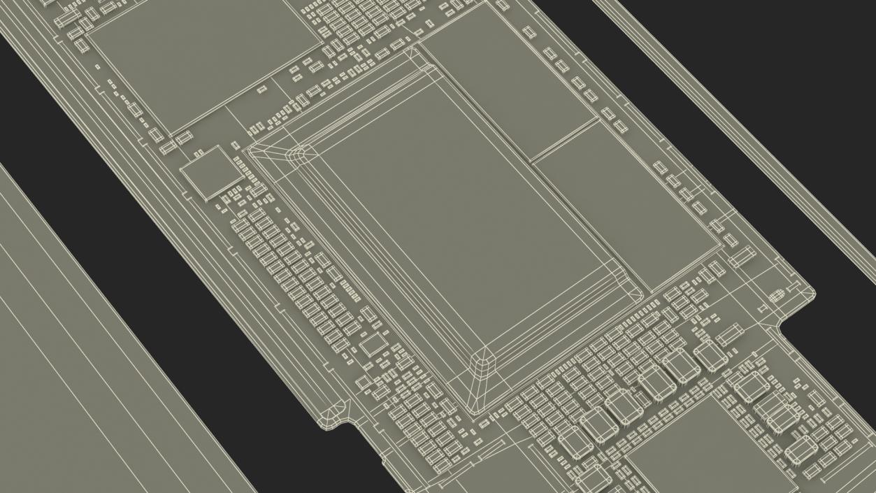 3D model 12 9 iPad Pro Motherboard