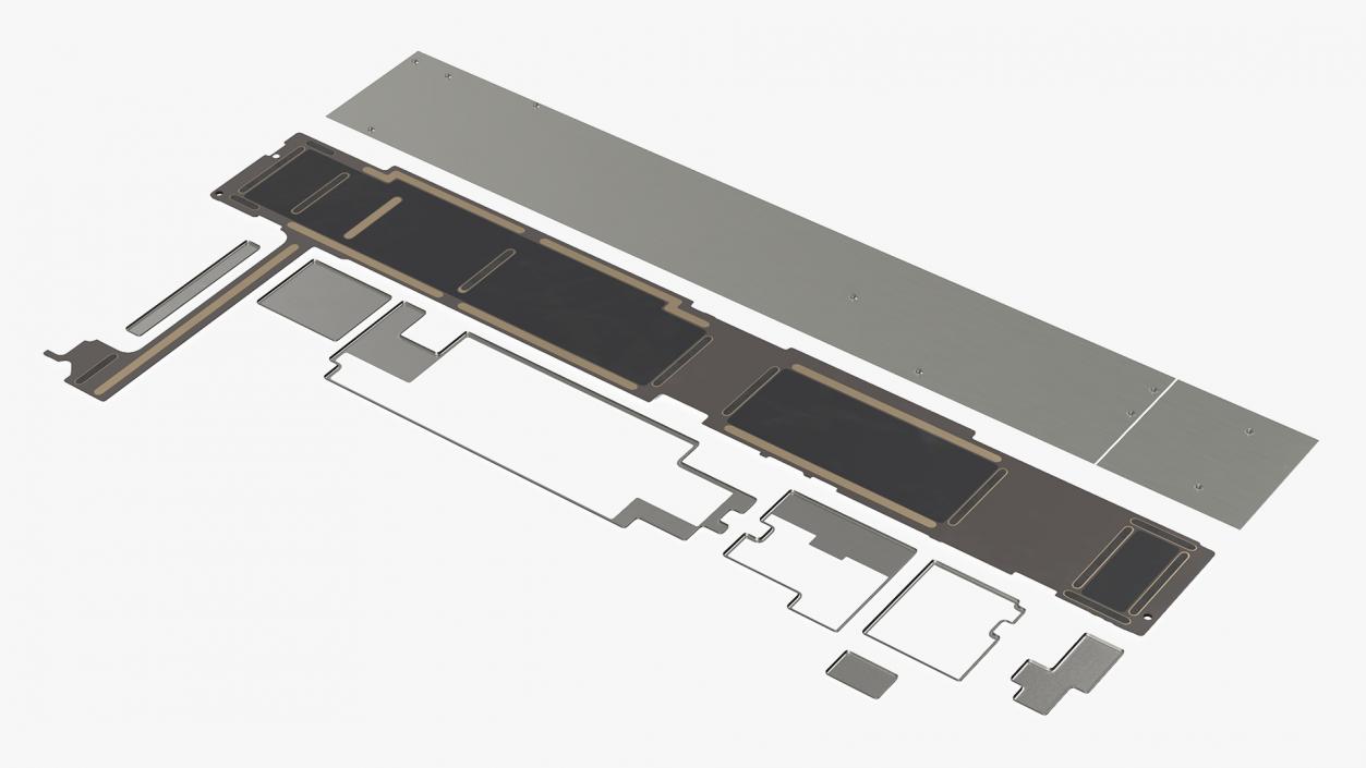 3D model 12 9 iPad Pro Motherboard