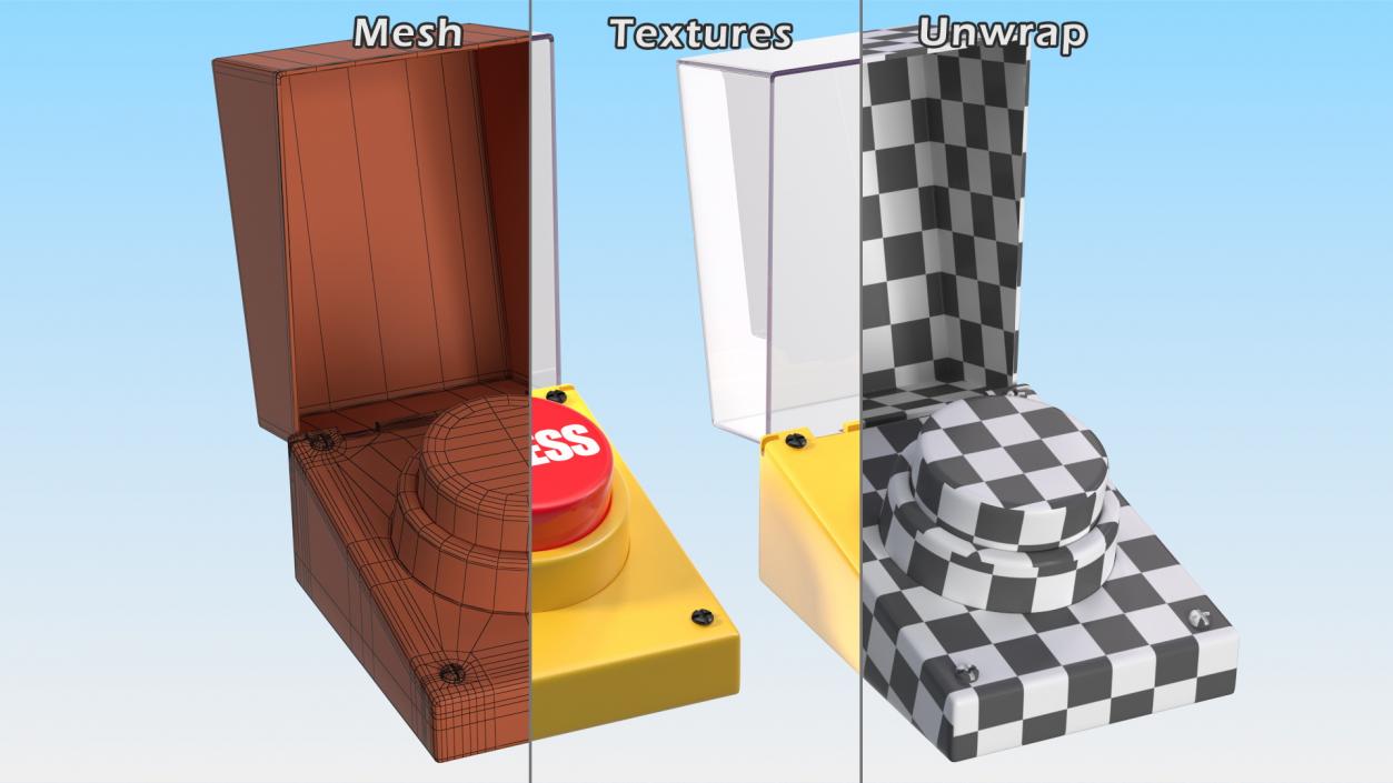 3D Stress Button model