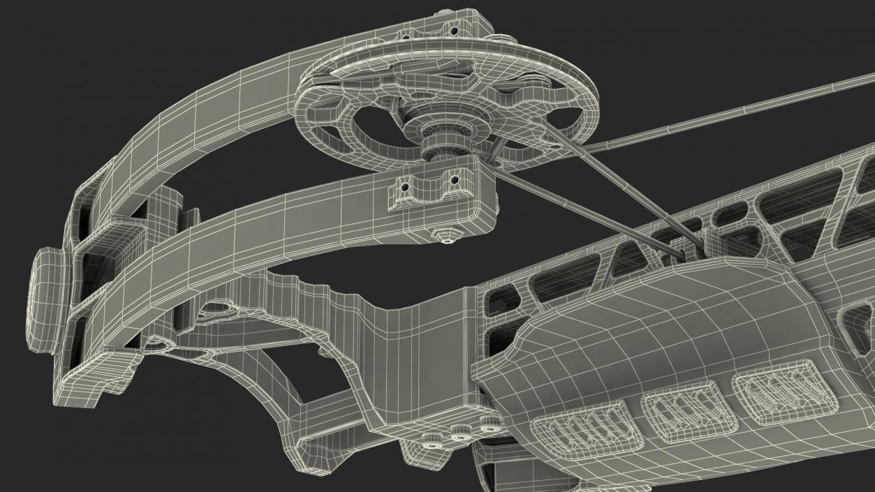 Camo Crossbow with Arrow 3D model