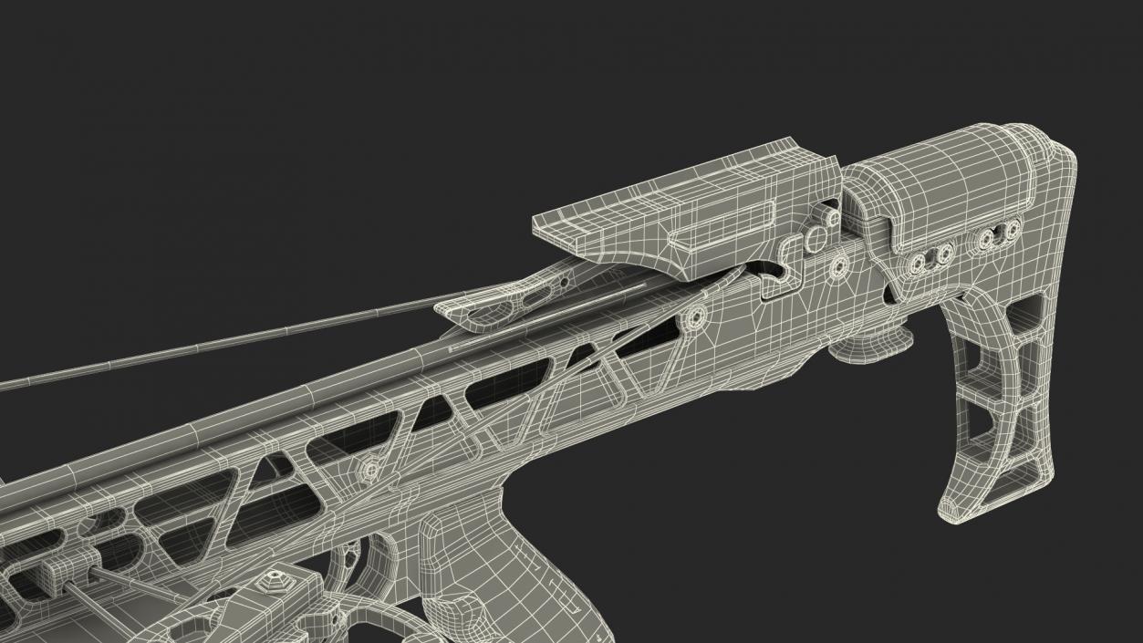 Camo Crossbow with Arrow 3D model