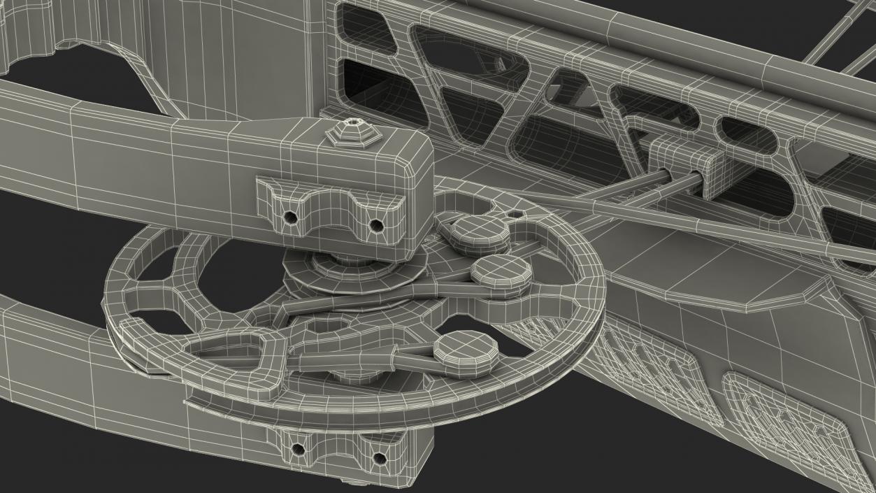 Camo Crossbow with Arrow 3D model