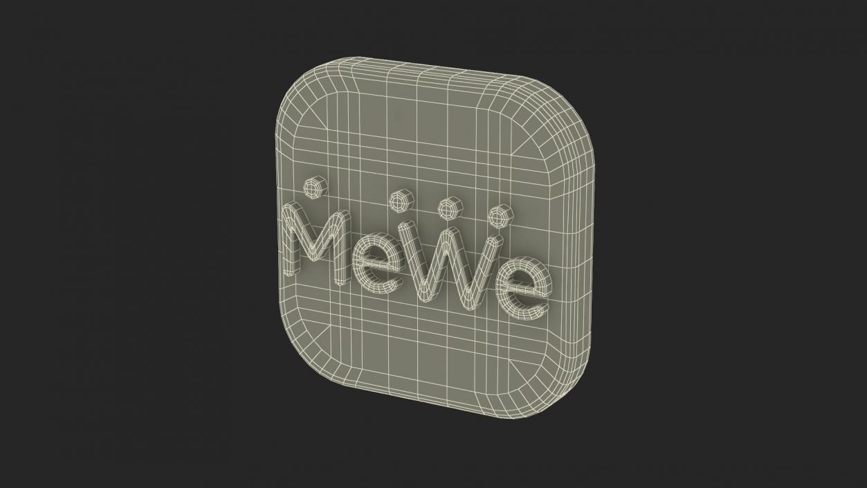 MeWe Social Media Icon 3D